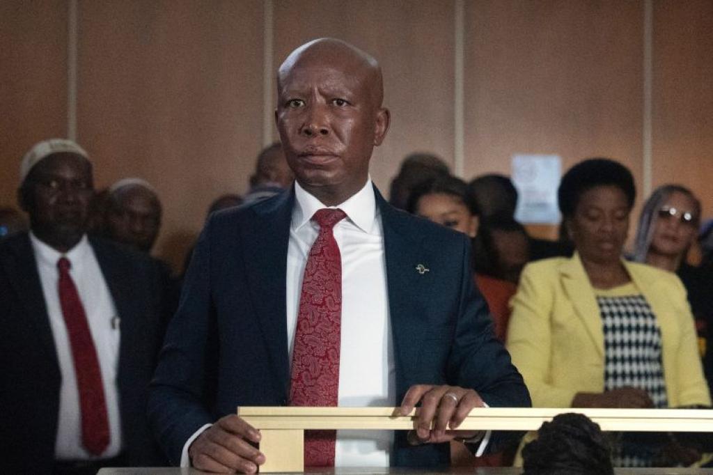 Julius Malema, leader of the Economic Freedom Fighters (EFF), has been sentenced to five years in prison for unlawful possession and discharge of a firearm