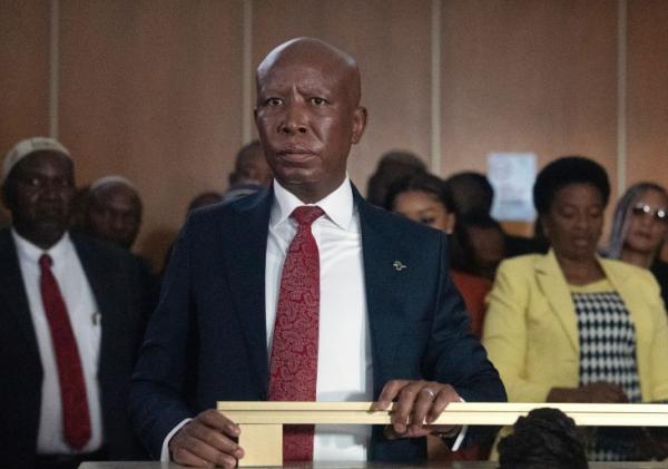 Julius Malema, leader of the Economic Freedom Fighters (EFF), has been sentenced to five years in prison for unlawful possession and discharge of a firearm